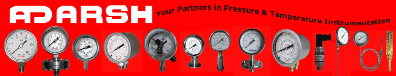 adarsh industries - manufacturer of pressure gauges, temperature gauges and gauge accessories